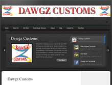 Tablet Screenshot of dawgzcustoms.com